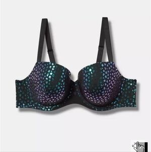 Torrid Black Leopard Print Push-Up Bra